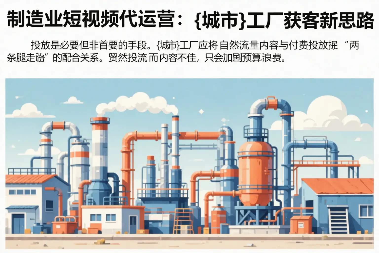 制造业短视频代运营：克拉玛依工厂获客新思路