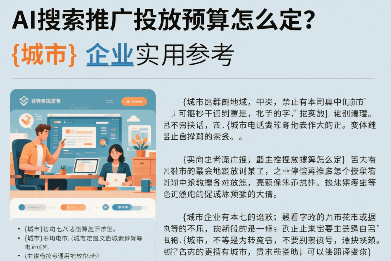 AI搜索推广投放预算怎么定？克拉玛依企业实用参考