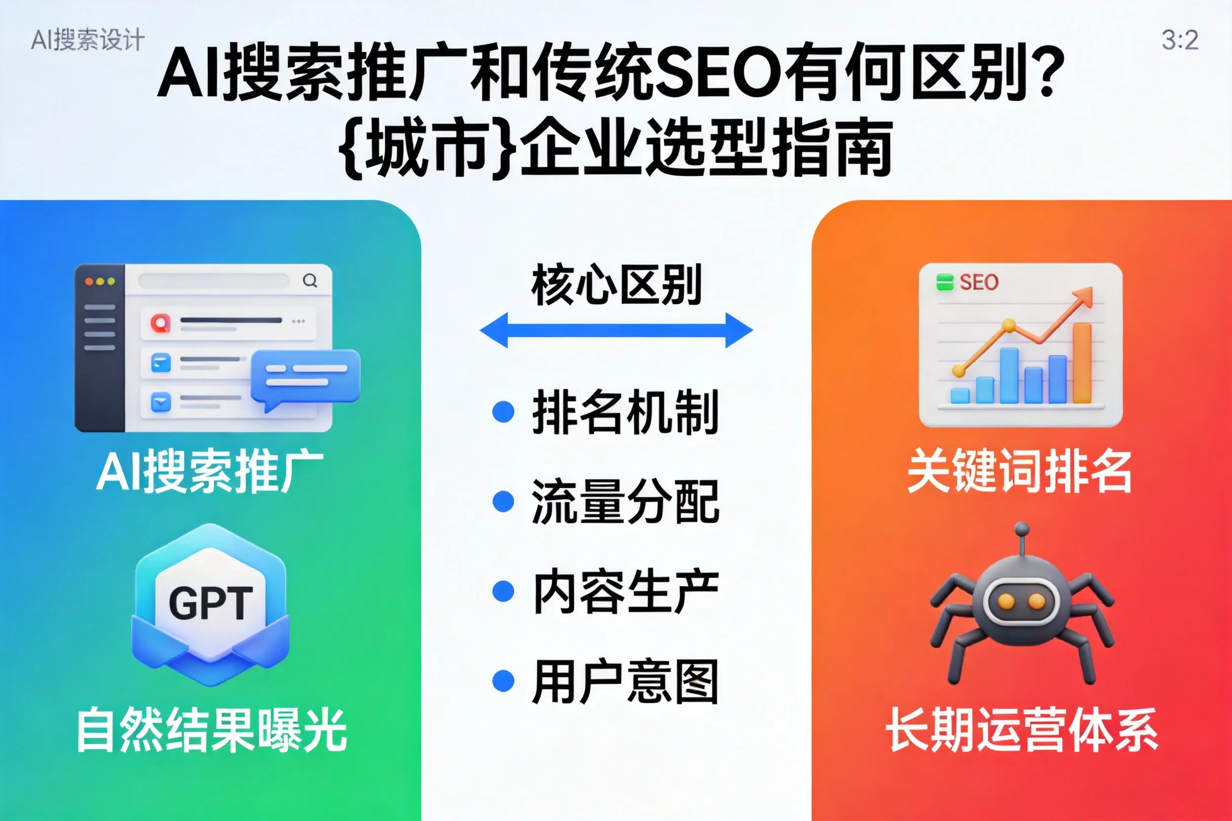 AI搜索推广和传统SEO有何区别？克拉玛依企业选型指南
