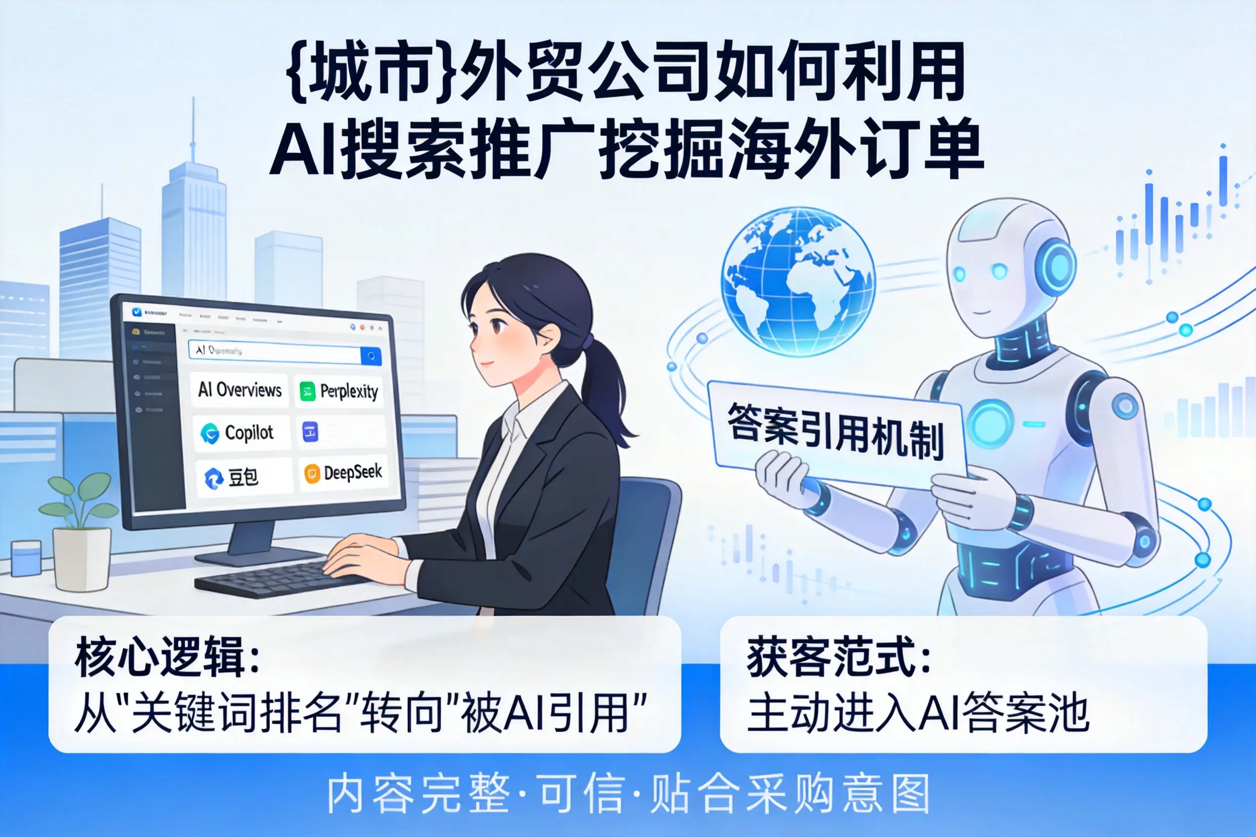 克拉玛依外贸公司如何利用AI搜索推广挖掘海外订单