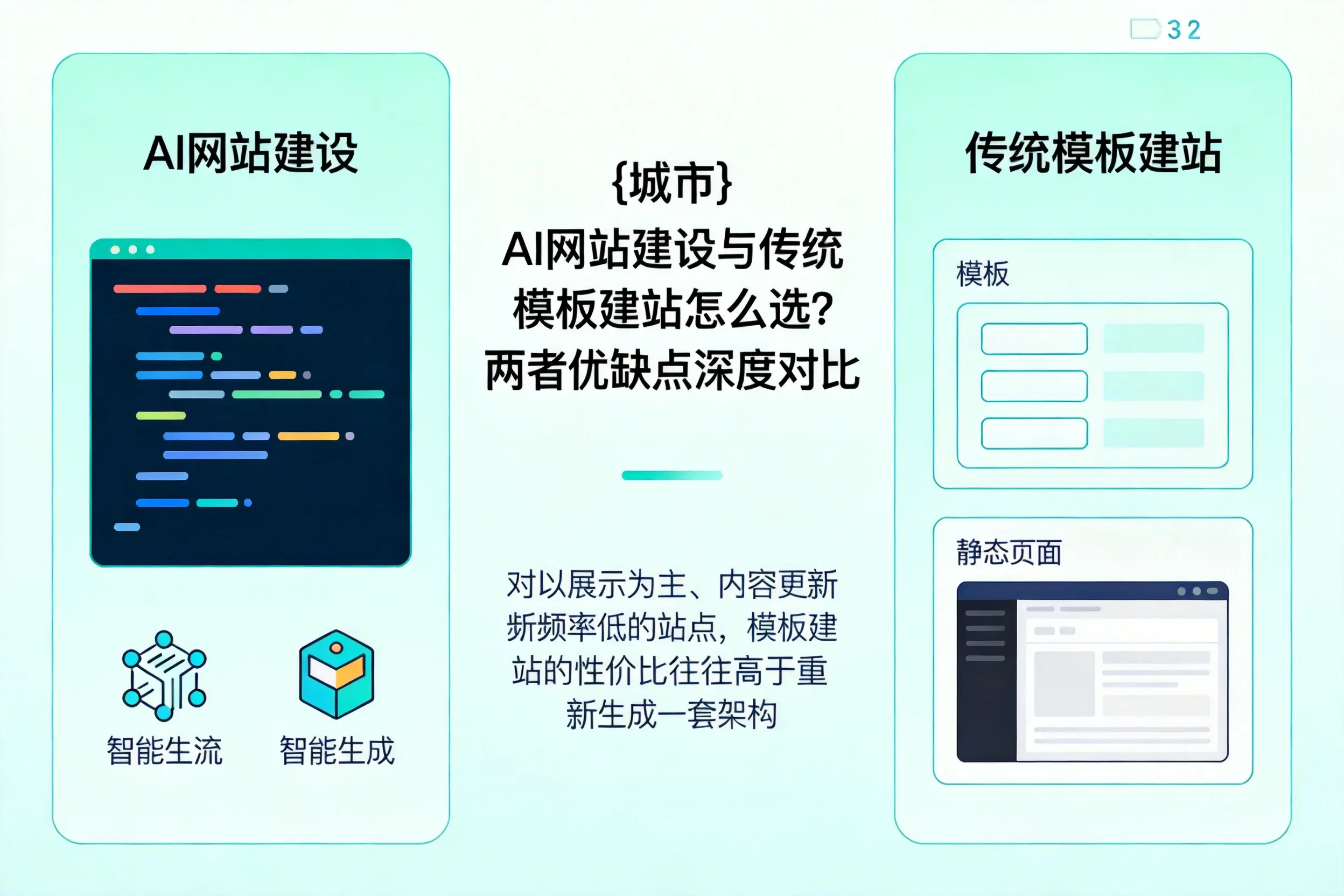 克拉玛依AI网站建设与传统模板建站怎么选？两者优缺点深度对比