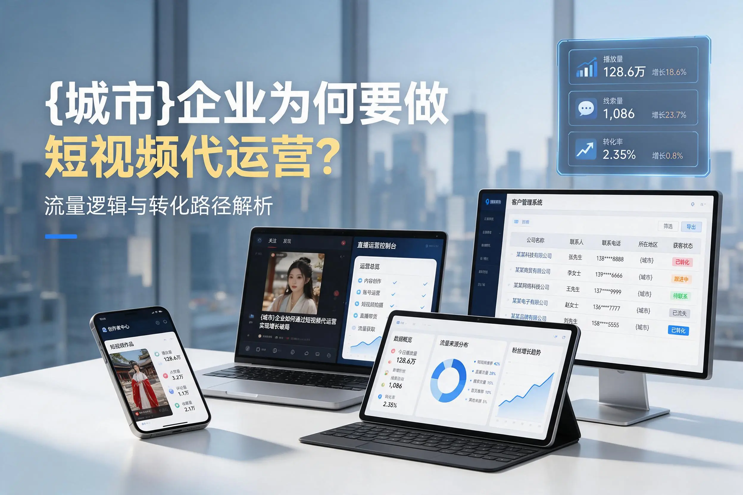 克拉玛依企业为何要做短视频代运营？流量逻辑与转化路径解析