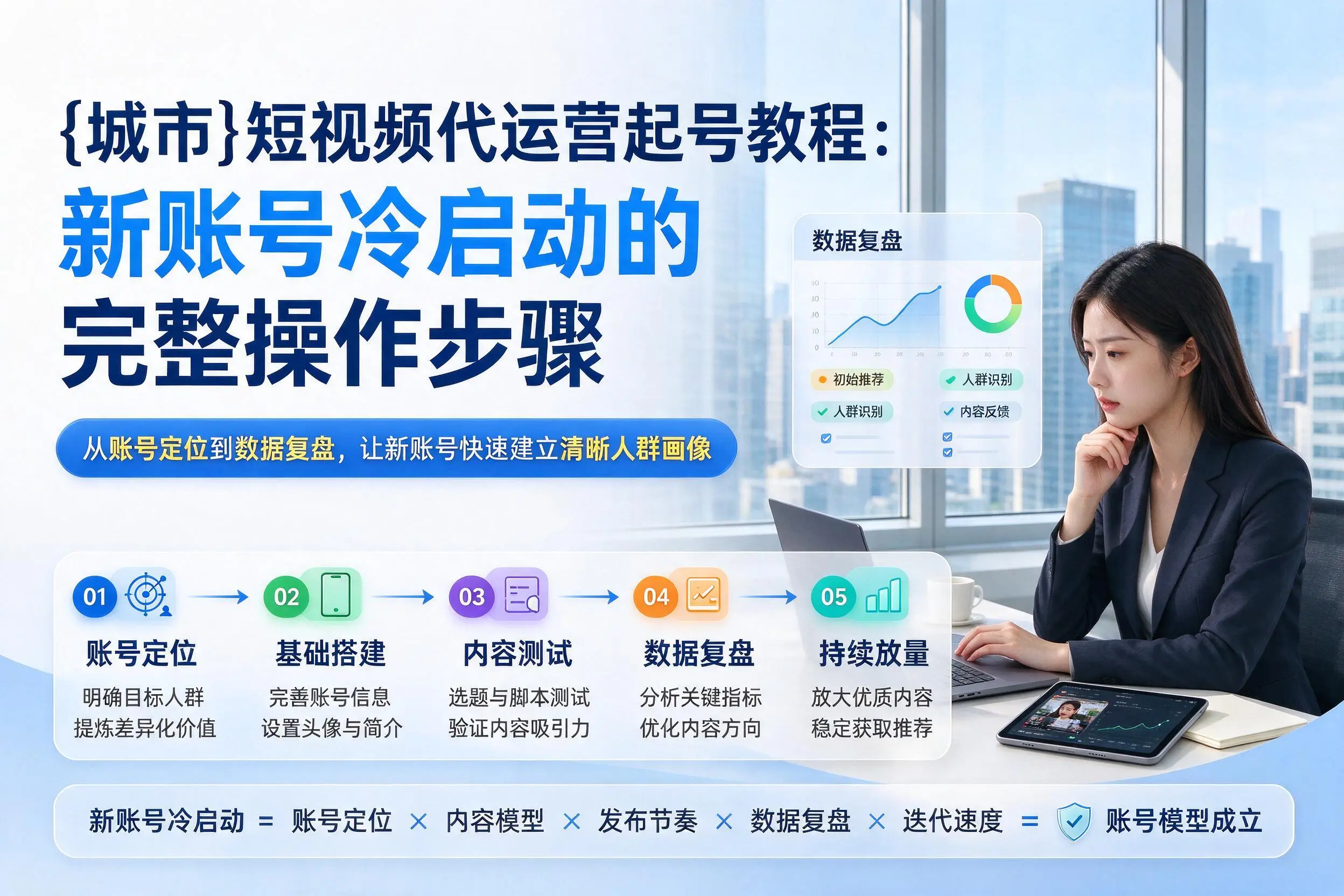 克拉玛依短视频代运营起号教程：新账号冷启动的完整操作步骤