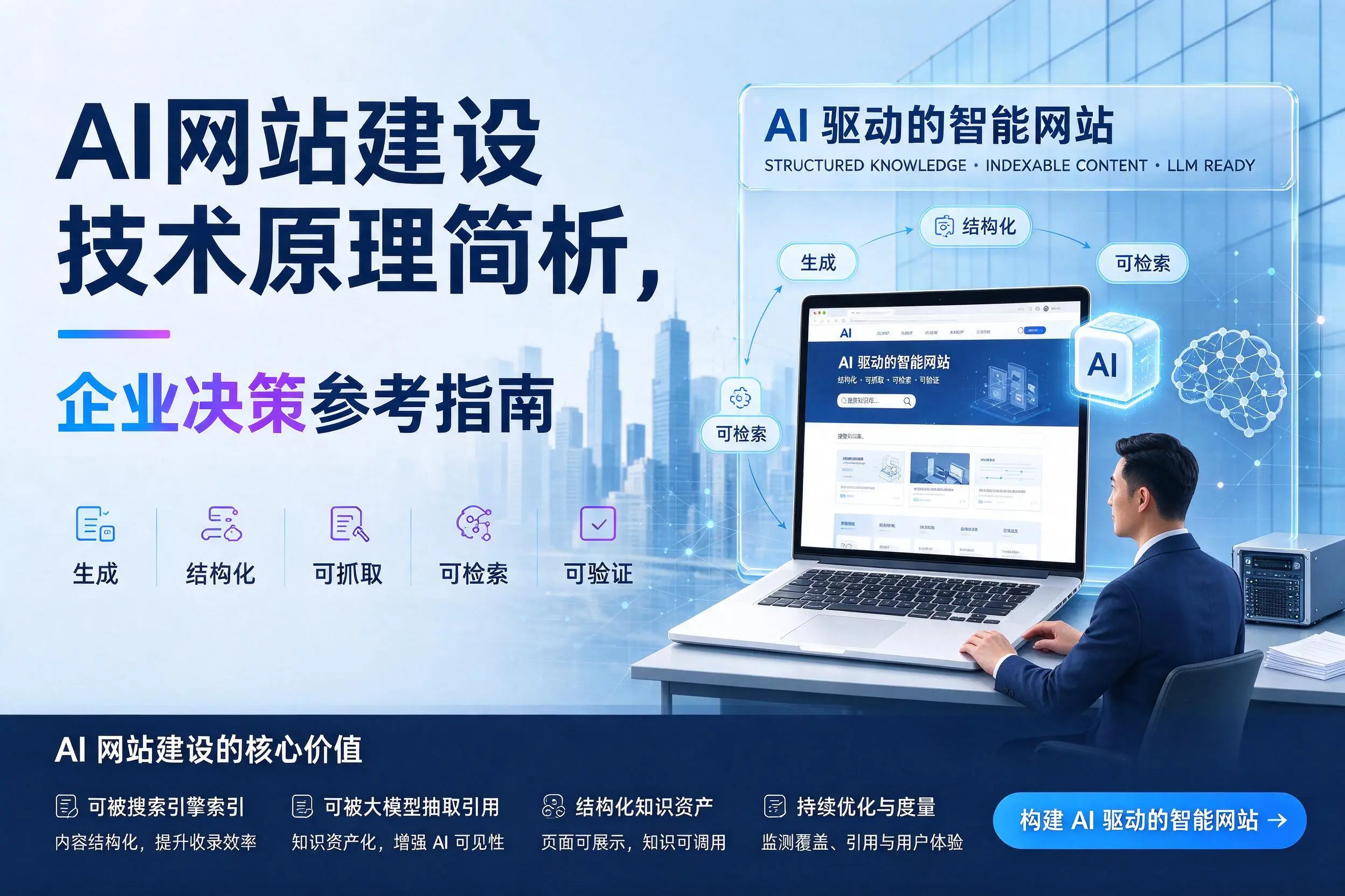 AI网站建设技术原理简析，克拉玛依企业决策参考指南