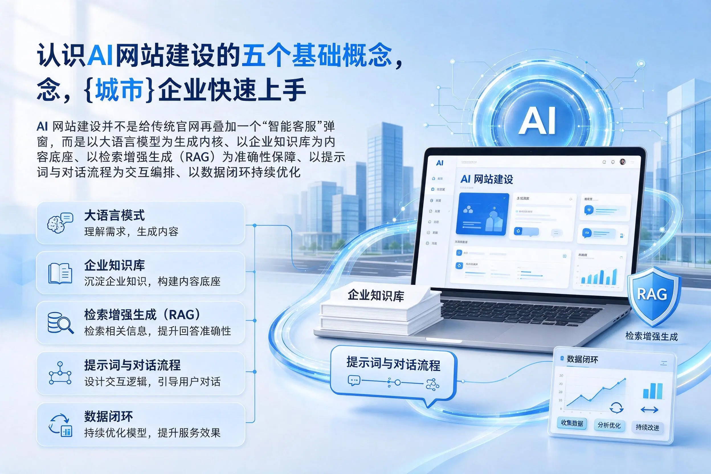 认识AI网站建设的五个基础概念，克拉玛依企业快速上手
