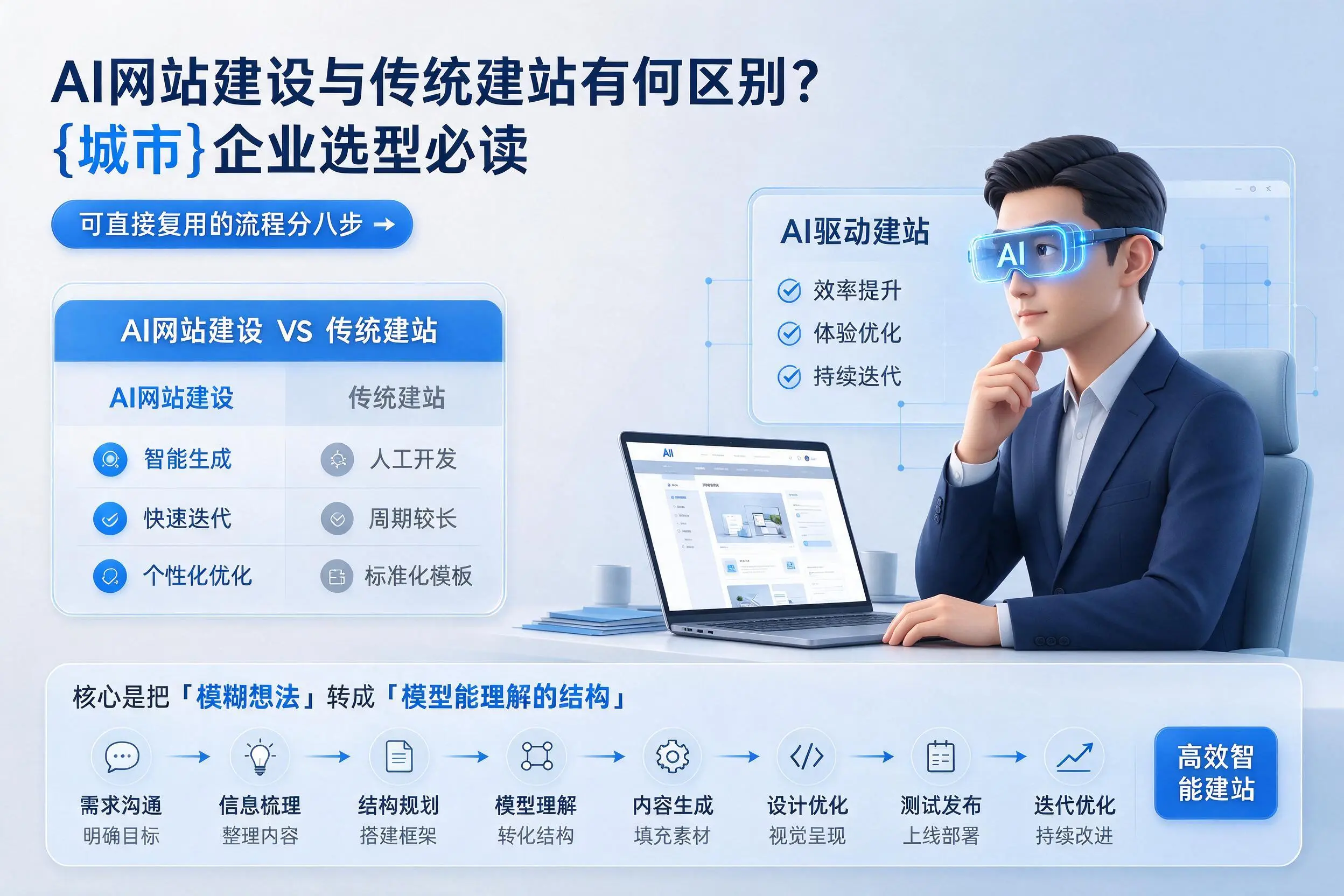 AI网站建设与传统建站有何区别？克拉玛依企业选型必读