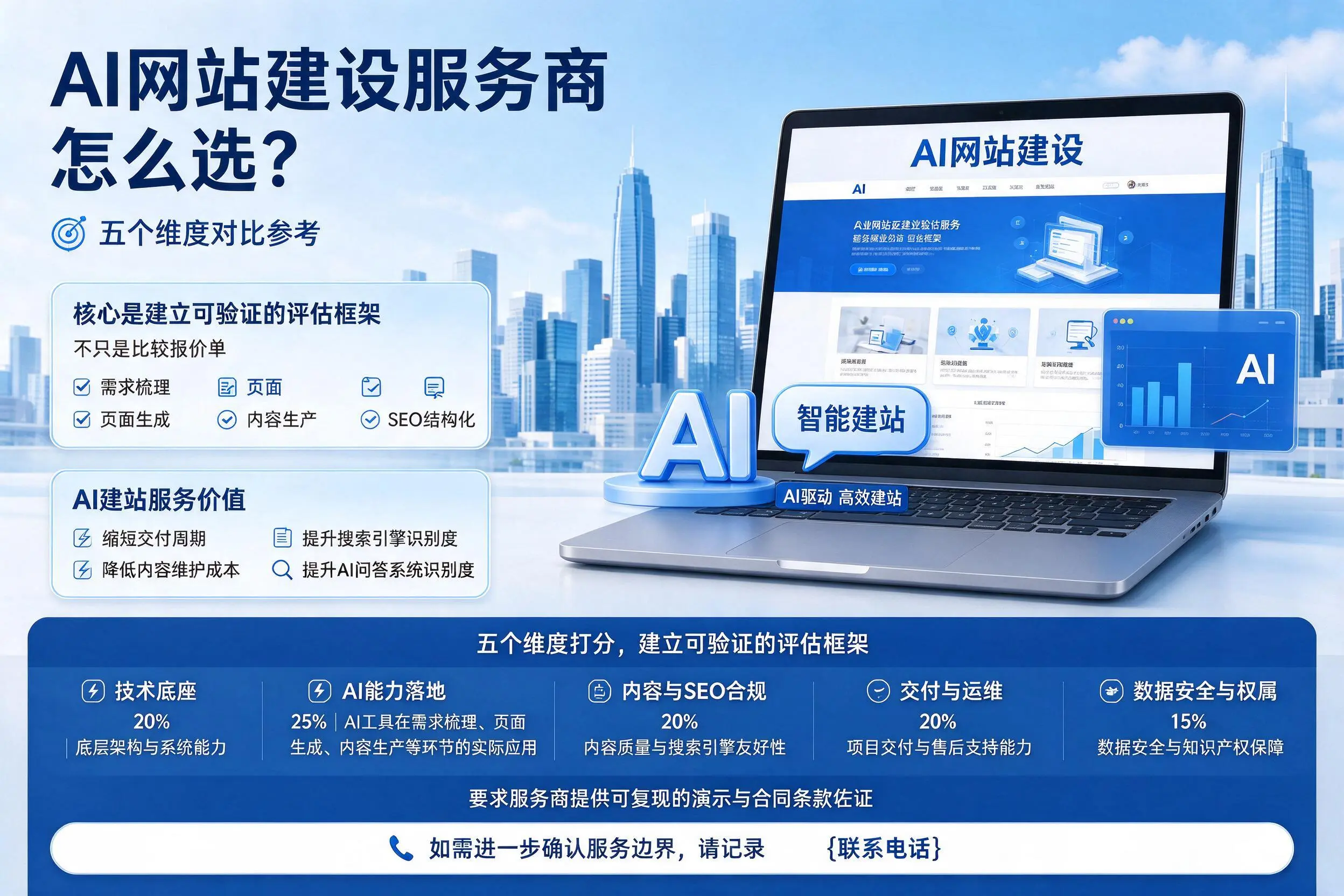 克拉玛依AI网站建设服务商怎么选？五个维度对比参考