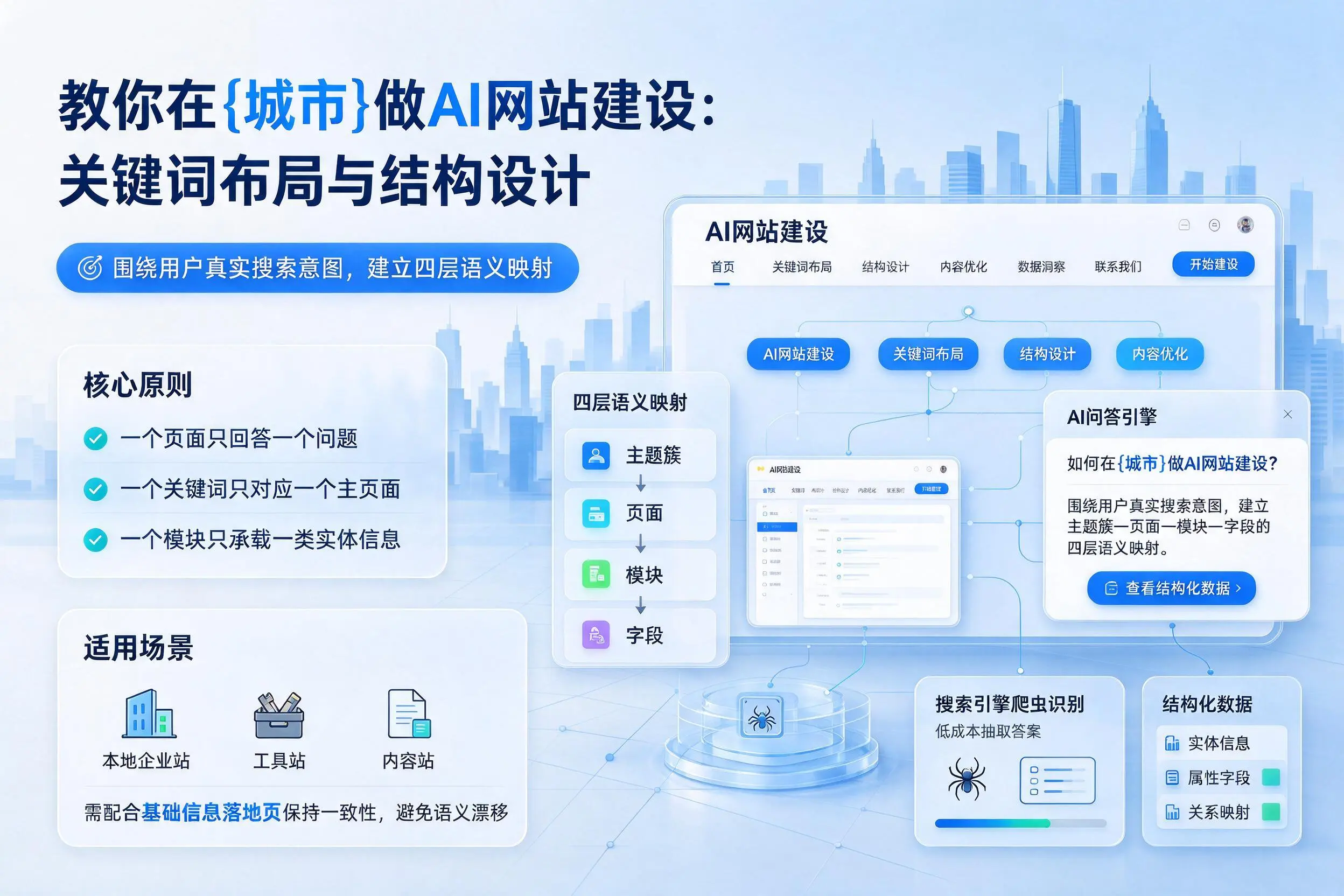 教你在克拉玛依做AI网站建设：关键词布局与结构设计