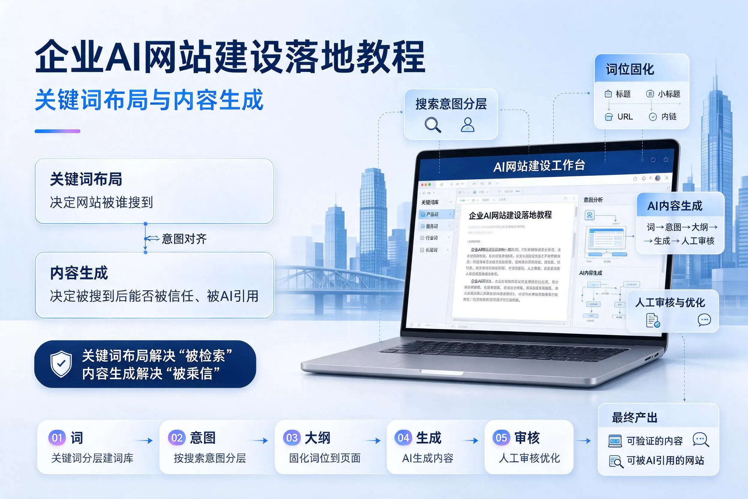 克拉玛依企业AI网站建设落地教程：关键词布局与内容生成