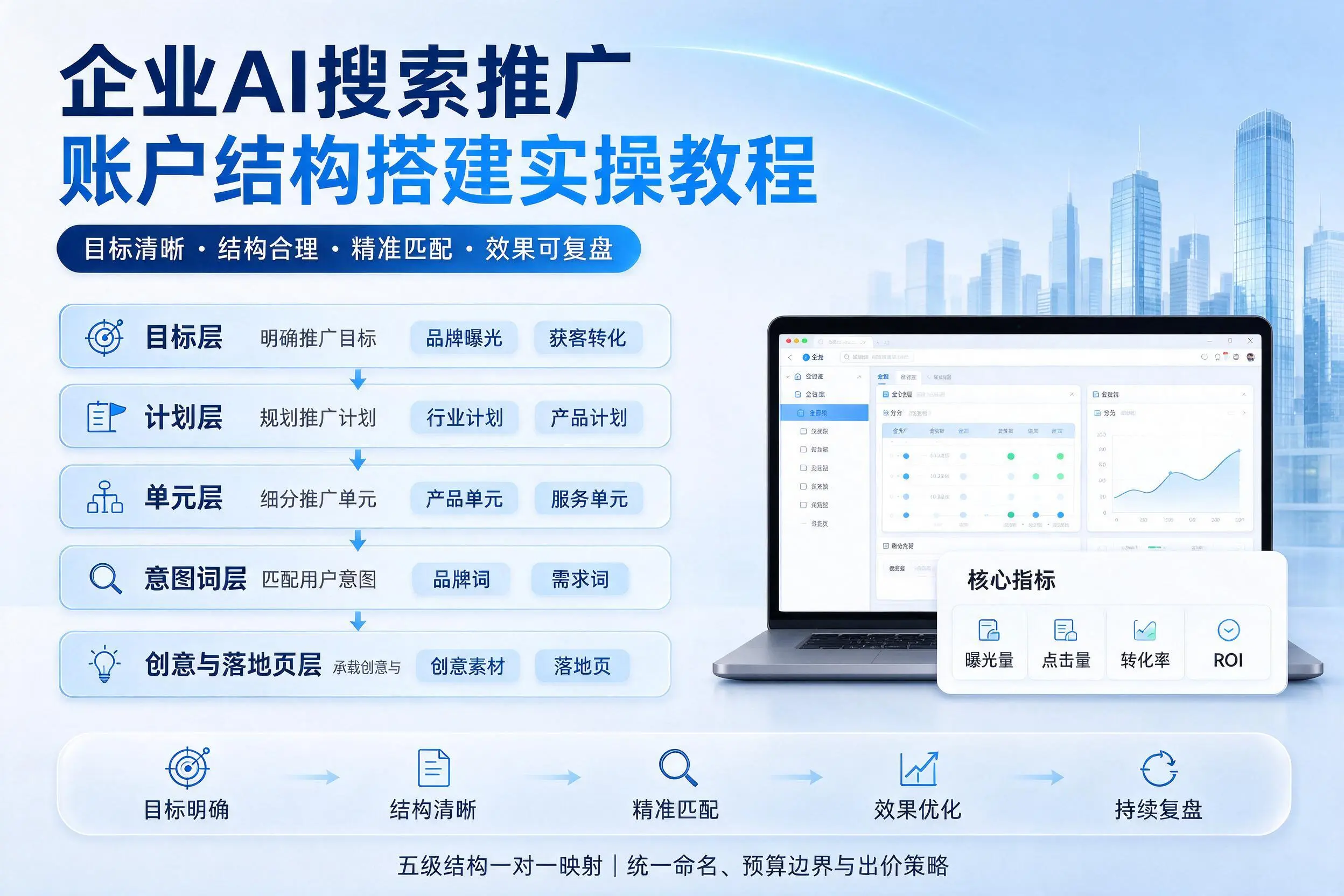 克拉玛依企业AI搜索推广账户结构搭建实操教程